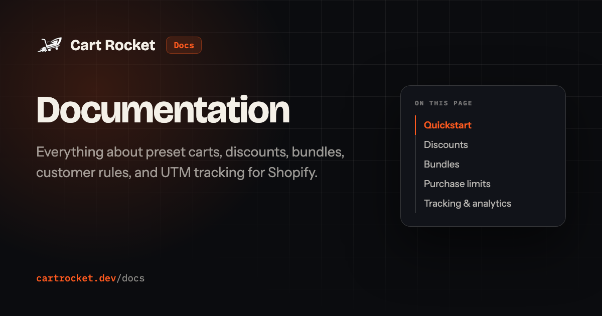Cart Rocket documentation cover